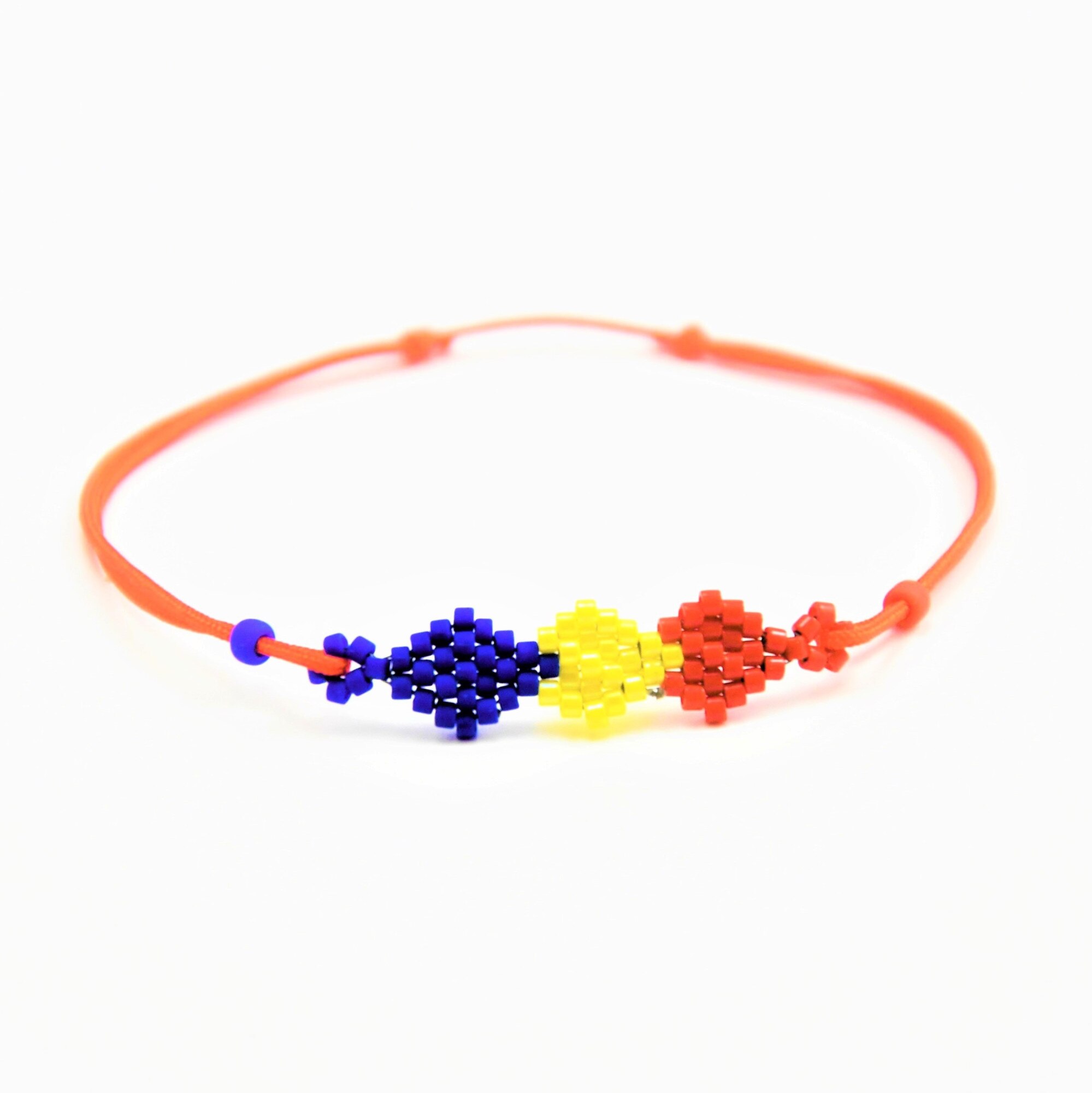 Bratara femei tricolor, Multicolor