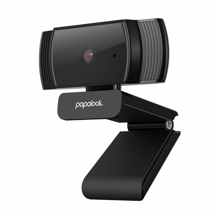 Уеб камера Papalook Ausdom AF925, HD1080P, автоматичен фокус, микрофон за намаляване на шума, Черен