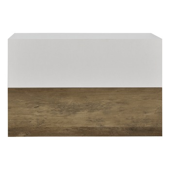 Set 2 x comoda suspendata cu 2 sertare Model 8, en.casa, MDF, 46 x 30 x 15 cm, efect lemn/alb mat Set 2 x comoda suspendata cu 2 sertare Model 8, en.casa, MDF, 46 x 30 x 15 cm, efect lemn/alb mat