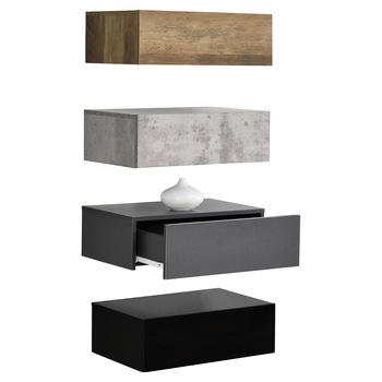Set 4 x comoda suspendata cu 4 sertare Model 7, en.casa, MDF, 46 x 30 x 15 cm, multicolor Set 4 x comoda suspendata cu 4 sertare Model 7, en.casa, MDF, 46 x 30 x 15 cm, multicolor