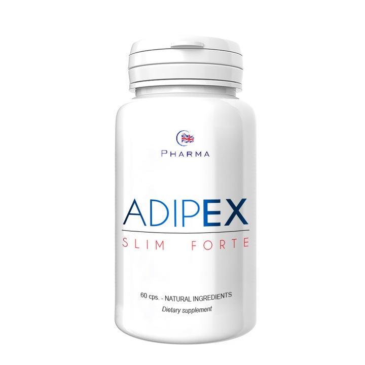 Supliment nutritiv, Adipex Slim forte, de slabit, 60 capsule, ONLINE PHRMA DISTRIBUTION