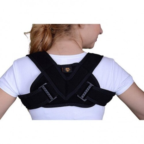 Orteza cervicotoracica-orteza claviculara, culoare negru, marime M