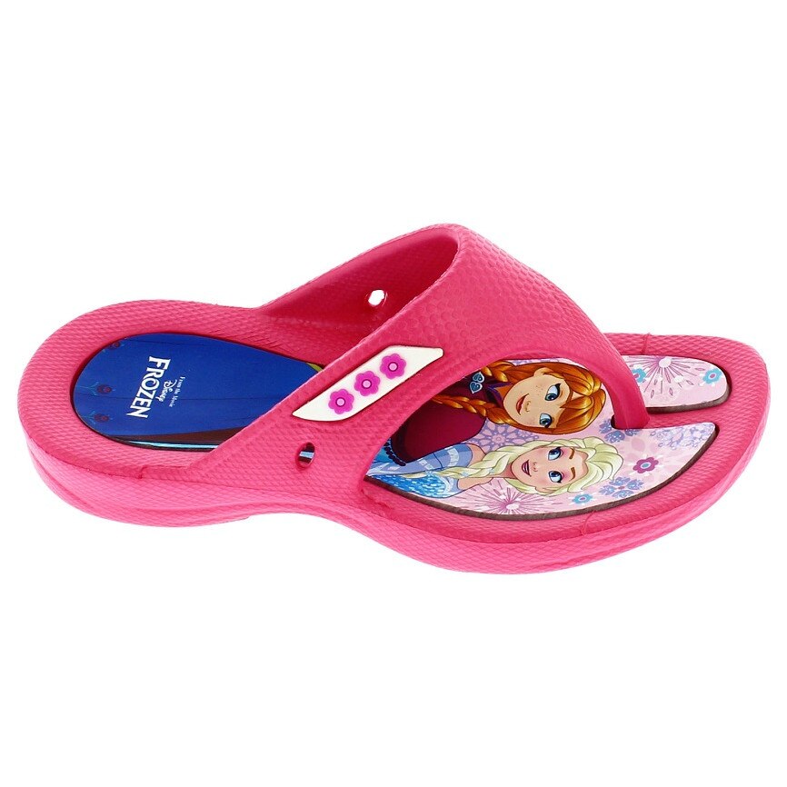 Papuci flip flop, Anna si Elsa, roz