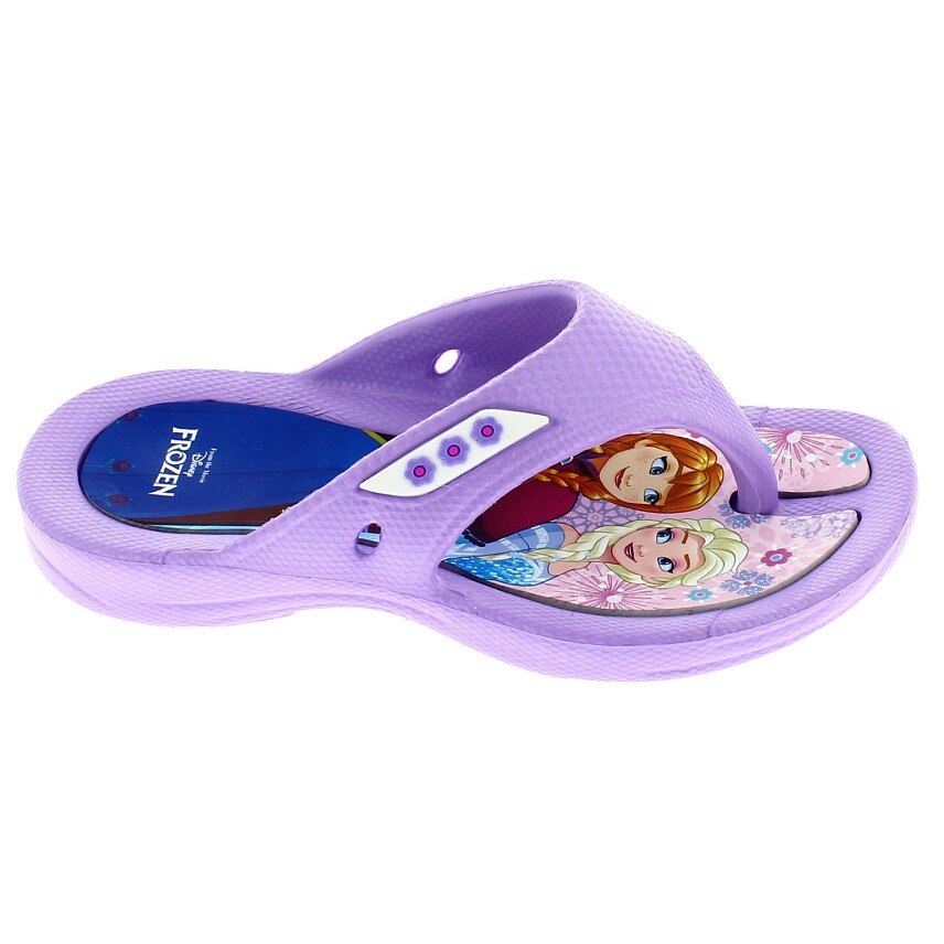 Papuci flip flop, Anna si Elsa, mov