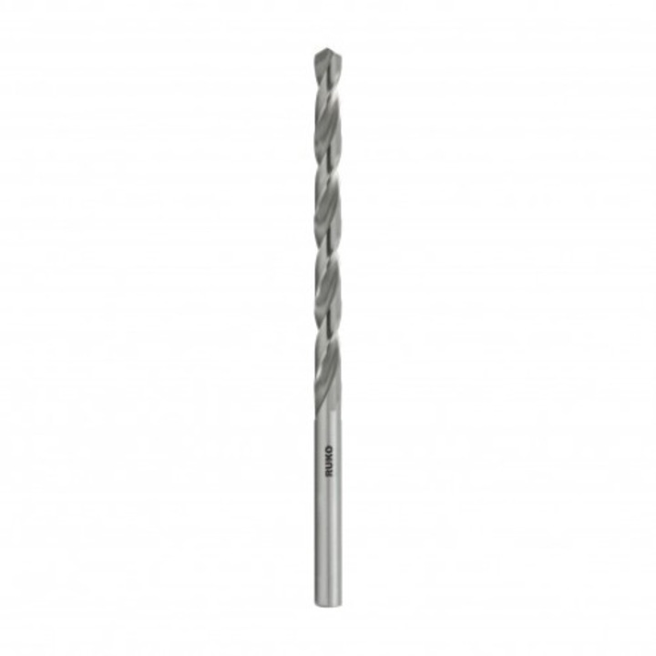 Burghiu pentru metal Ruko HSS-G DIN340, tip N, cilindrica, 11x128/195mm
