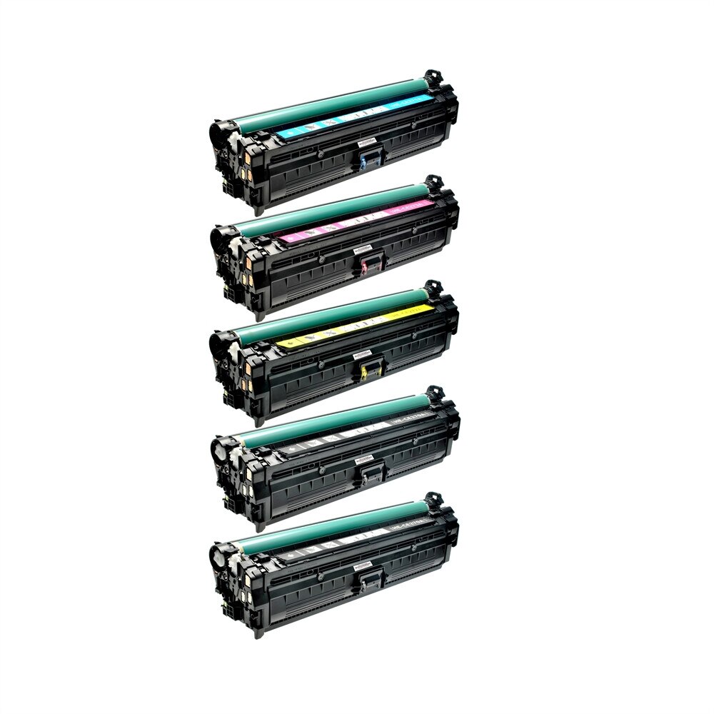 Set de 5 Cartuse CE270A 2BK/C/M/Y 67500 Pag Compatibile pentru HP Color LaserJet Enterprise CP 5500 Series / Enterprise CP 5520 Series / Enterprise CP 5525 DN / Enterprise CP 5525 N / CP 5525 XH / M 750 dn / M 750 n / M 750 Series / M 750 xh