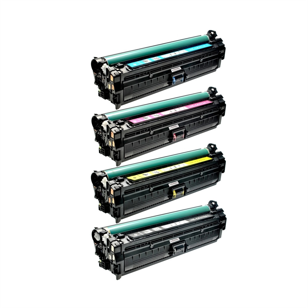 Set de 4 Cartuse CE270A BK/C/M/Y 54000 Pag Compatibile pentru HP Color LaserJet Enterprise CP 5500 Series / Enterprise CP 5520 Series / Enterprise CP 5525 DN / Enterprise CP 5525 N / Enterprise CP 5525 XH / M 750 dn / M 750 n / M 750 Series / M 750 xh