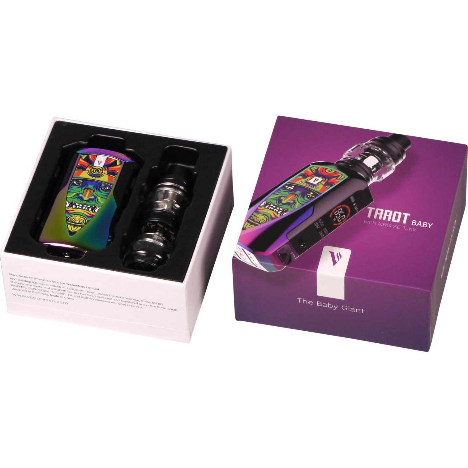 elfbar nachfüll pod läuft aus Vaporesso Tarot Baby kit 85W 2500mAh 4,5ml, barva duhová main image 1