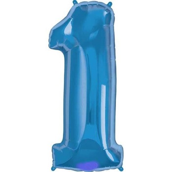 Balon Folie Mare Cifra 1 Sapphire Blue - 86 cm, Qualatex 30515 Balon Folie Mare Cifra 1 Sapphire Blue - 86 cm, Qualatex 30515