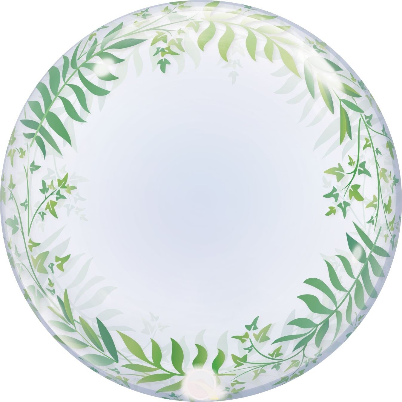 Balon Deco Bubble Frunzulite - 24''/61 cm, Qualatex 85832