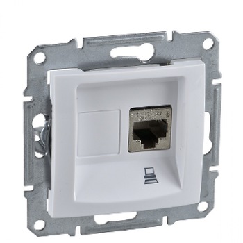 Priza UTP RJ45 simpla, alb Sedna Schneider SDN4300121 - 1 modul Priza UTP RJ45 simpla, alb Sedna Schneider SDN4300121 - 1 modul