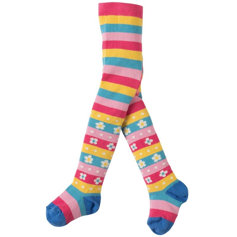 Dres ”floricele colorate”, 90% bumbac organic, 8% polyamida si 2% elastan, 0-6 luni, bebe