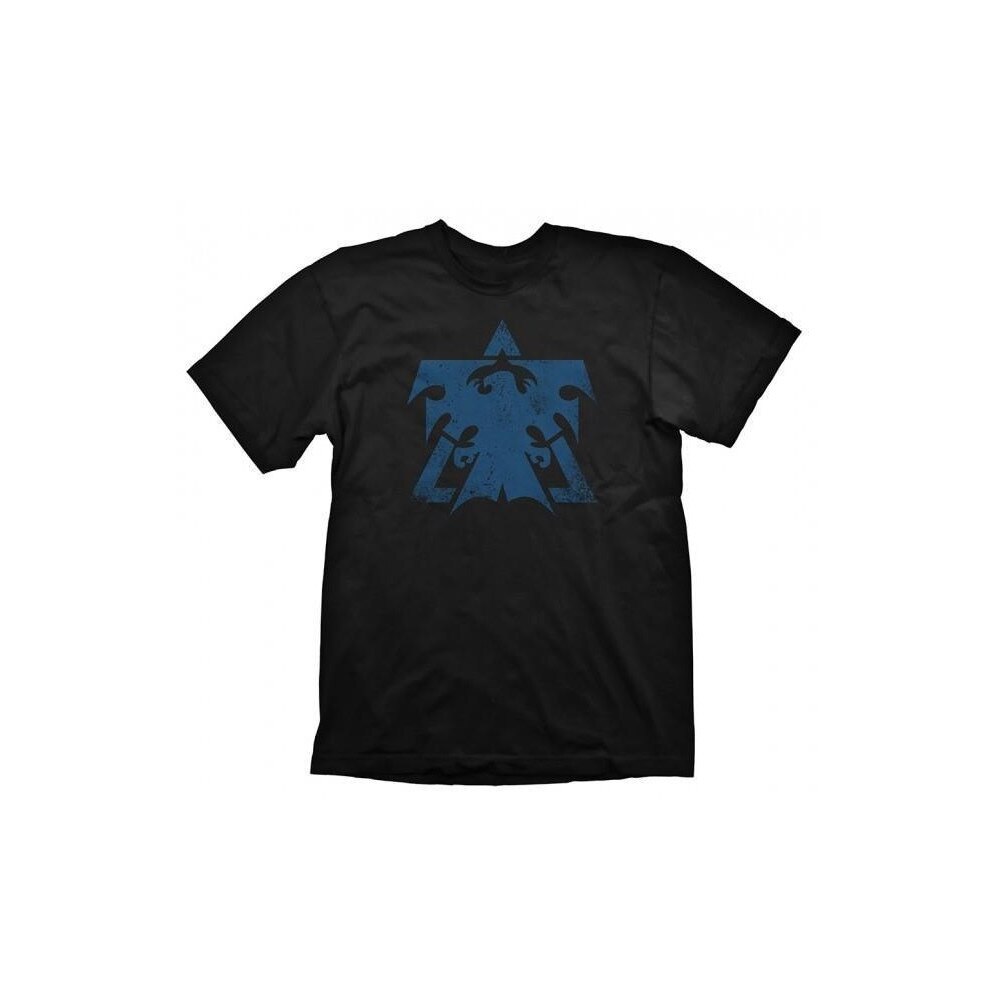 Tricou Starcraft 2 terran logo blue vintage marimea s