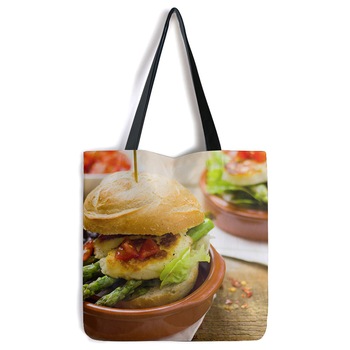 geanta tote bag culinar moderna burger sanatos cu sparanghel piept de pui salata si rosii imagen 31_0_
0