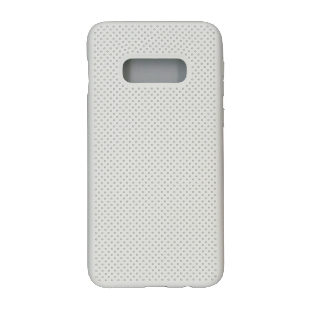 Husa din silicon cu perforatii si interior de microfibra pentru Samsung Galaxy S10e - Eurocell High End, Gri