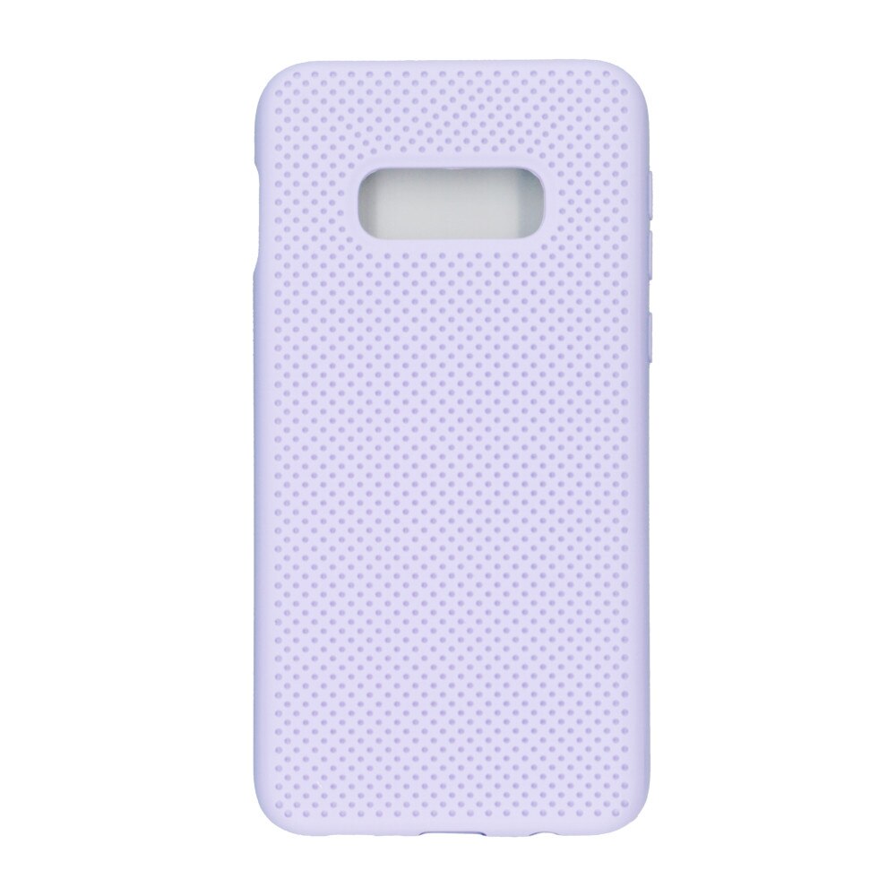 Husa din silicon cu perforatii si interior de microfibra pentru Samsung Galaxy S10e - Eurocell High End, Mov
