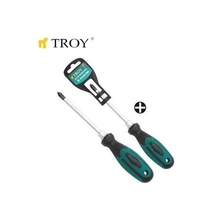 Отвертка кръстата (PH3x100мм), TROY