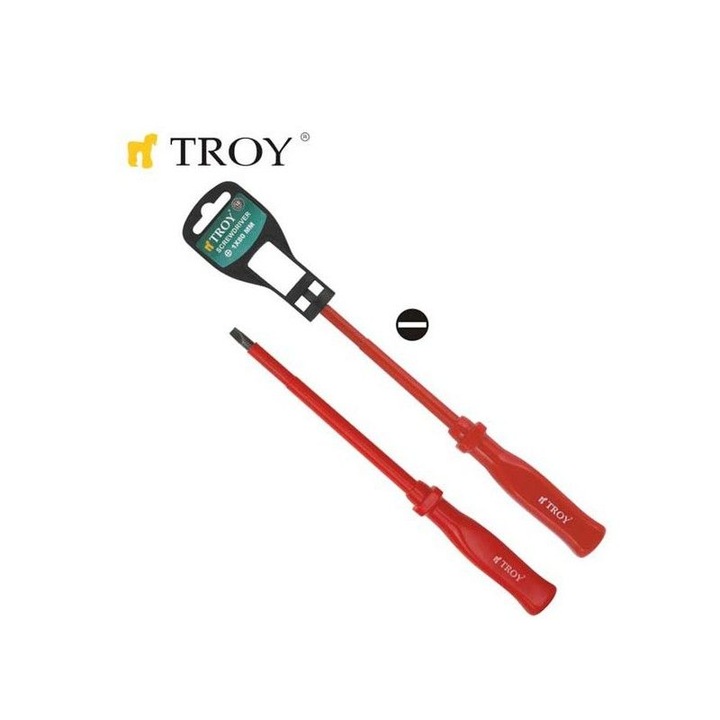 Професионални прави изолирани отвертки (3,0x 75мм) , TROY