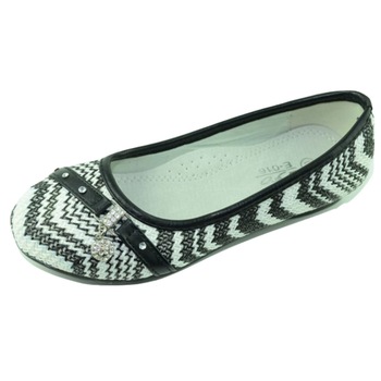 Balerini eleganti pentru fetite UFO E-016N, Negru Balerini eleganti pentru fetite UFO E-016N, Negru