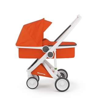 Carucior 2 In 1, Greentom, 100% Ecologic, White Orange Carucior 2 In 1, Greentom, 100% Ecologic, White Orange