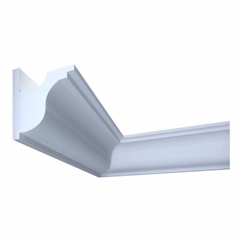 Bagheta decorativa pentru banda led din polistiren XPS alb 80×82×2000mm, Bl06 Bagheta decorativa pentru banda led din polistiren XPS alb 80×82×2000mm, Bl06