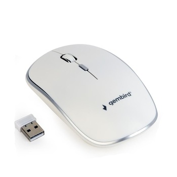 Mouse wireless Gembird, Alb Mouse wireless Gembird, Alb