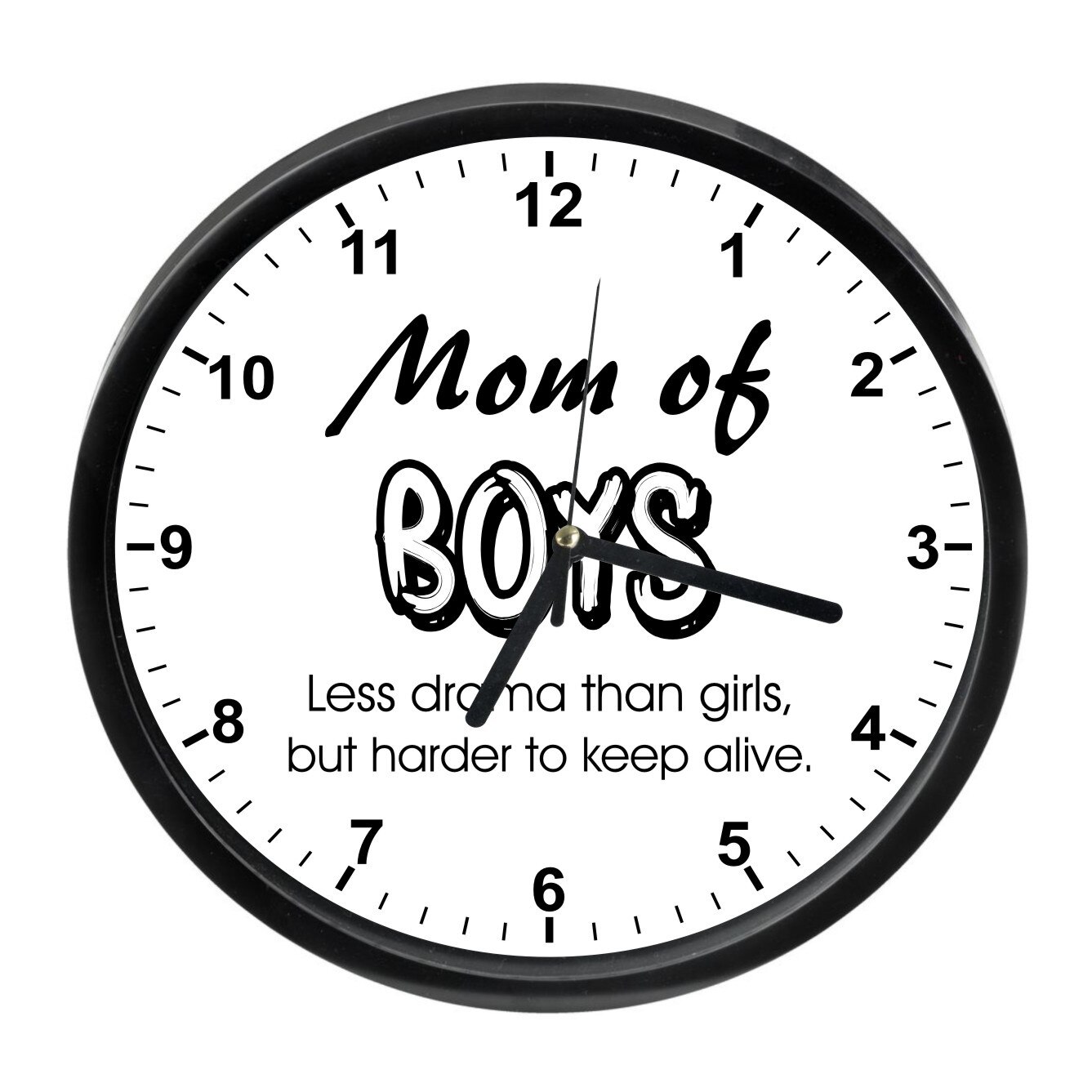 Ceas perete, plastic polipropilenic, diametrul 23 cm, model 