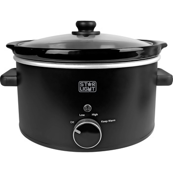 Slow cooker Star-Light SCB-418BL, 3.5l, 180W, Vas ceramica detasabil, Functie de pastrare la cald, Negru Slow cooker Star-Light SCB-418BL, 3.5l, 180W, Vas ceramica detasabil, Functie de pastrare la cald, Negru