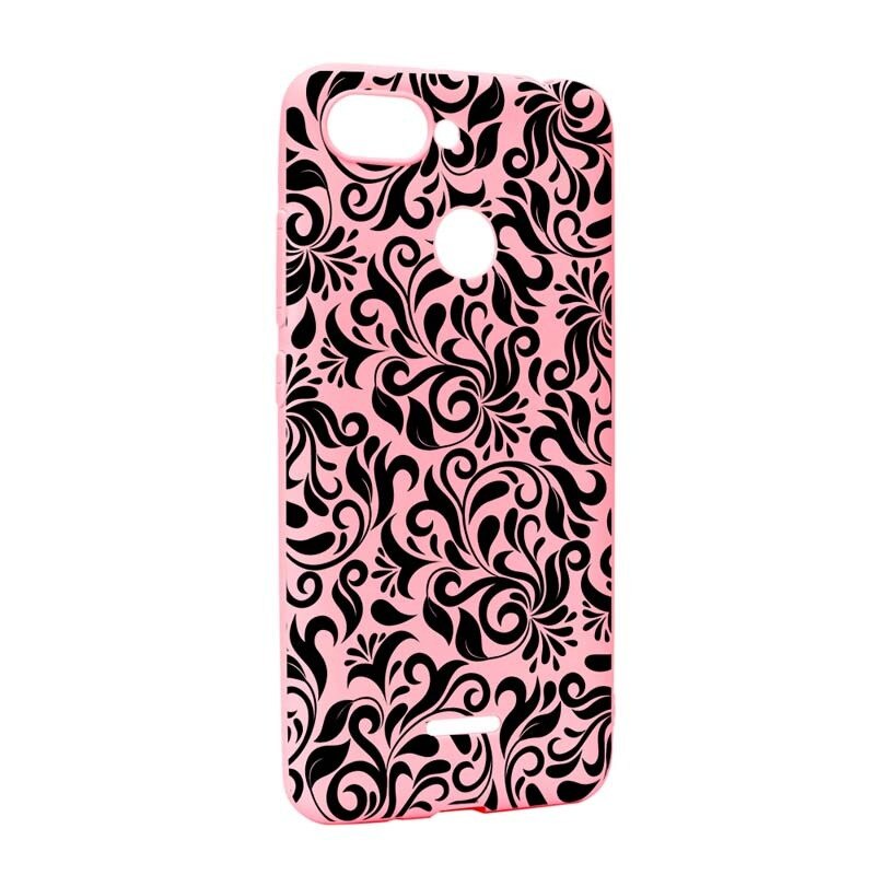 Husa Xiaomi Redmi 6, Silicon, Nonfigurativ Black P75