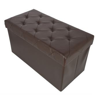 Taburet pliabil cu spatiu de depozitare, greutate suportata 150 kg, 76X38X38 cm, TB66 Maro Taburet pliabil cu spatiu de depozitare, greutate suportata 150 kg, 76X38X38 cm, TB66 Maro