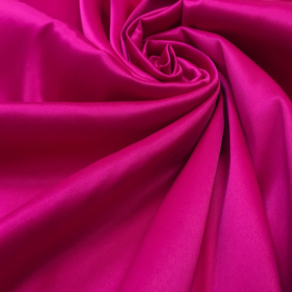 Set 5 metri Tafta elastica satinata, magenta