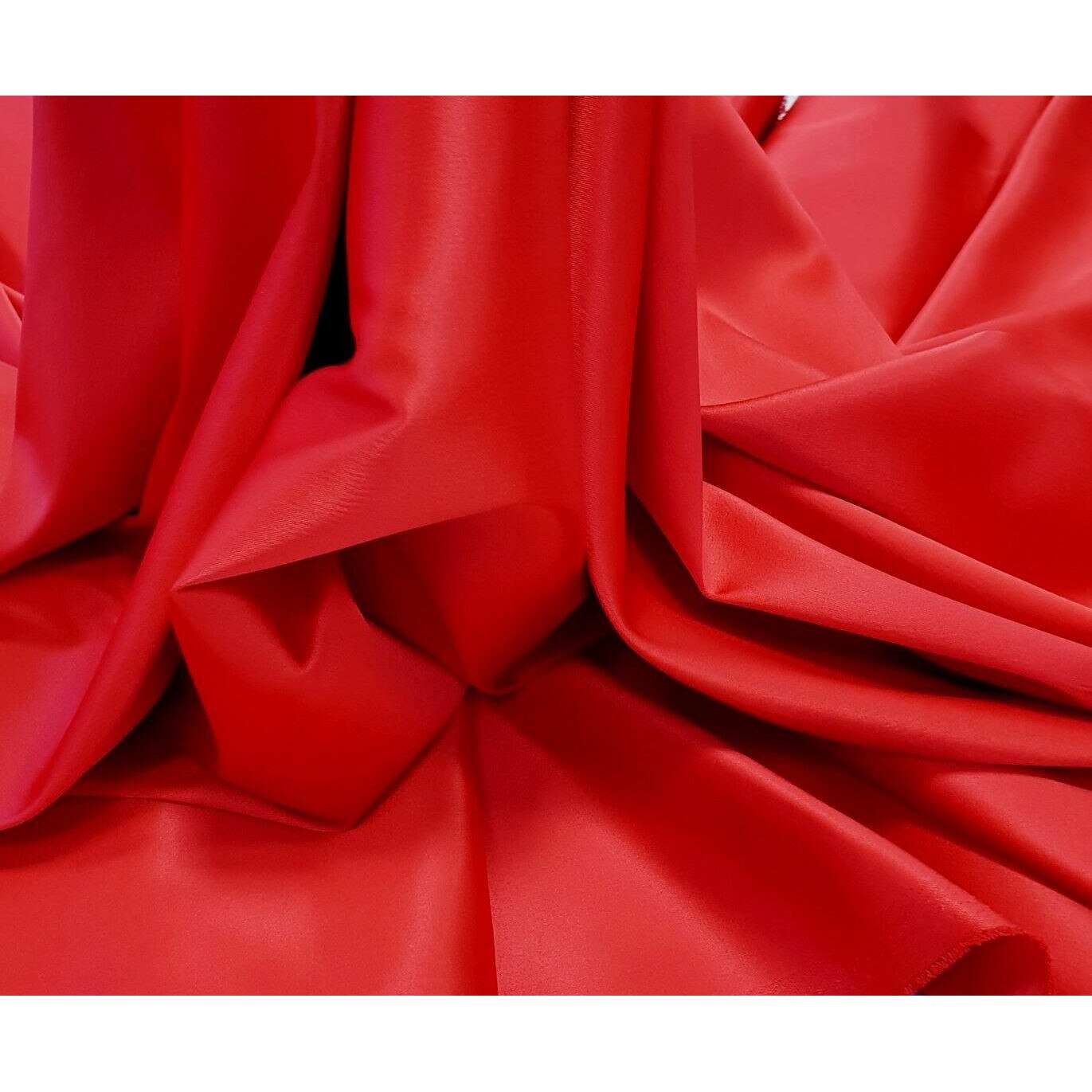 Set 5 metri Tafta elastica satinata, rosie