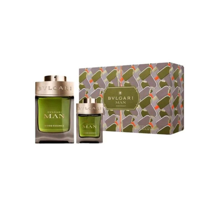 Set Cadou Bvlgari Man Wood Essence, Apa de Parfum 100ml + Apa de Parfum 15ml, Barbati