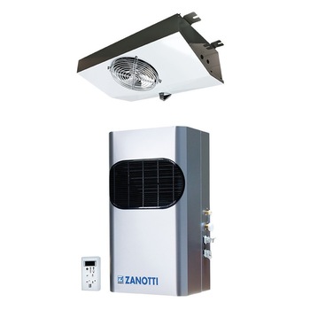 Agregat bibloc (cu vaporizator), Zanotti GS 107, pentru refrigerare, volum de aer racit 11 metri cubi, destinat camerelor si vitrinelor frigorifice Agregat bibloc (cu vaporizator), Zanotti GS 107, pentru refrigerare, volum de aer racit 11 metri cubi, destinat camerelor si vitrinelor frigorifice