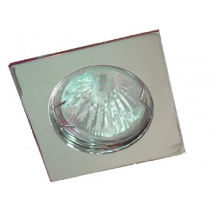 Spot fixa ​​de halogen LB Light G5,3 MR16, patrat, crom
