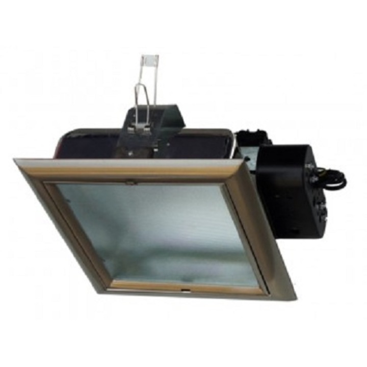 Spot LB Light 2хЕ27, crom mat, patrat, cu reflector de oglinda