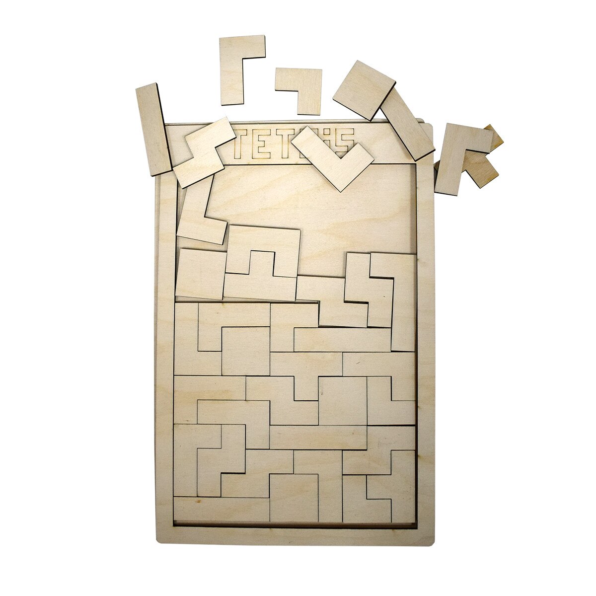 Joc Educativ Tetris din Lemn