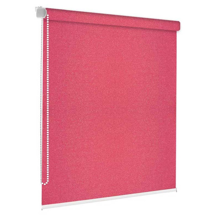 Jaluzea tip rulou textil, Rubino 400, dimensiune panza 72x120 cm, dimensiune finala 76x120 cm, accesorii maro.