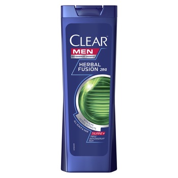Sampon Clear Men Herbal Fusion 2-in-1 pentru par normal, 400 ml Sampon Clear Men Herbal Fusion 2-in-1 pentru par normal, 400 ml