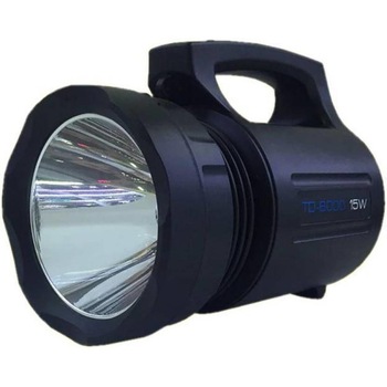 Lanterna Cu LED CREE 15 W ,500 metri, Acumulator Integrat , Negru Lanterna Cu LED CREE 15 W ,500 metri, Acumulator Integrat , Negru