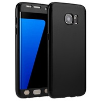 husa 360 matte full protection - samsung galaxy s7 edge - negru - fata  spate  folie de sticla imagen 40_0_
0