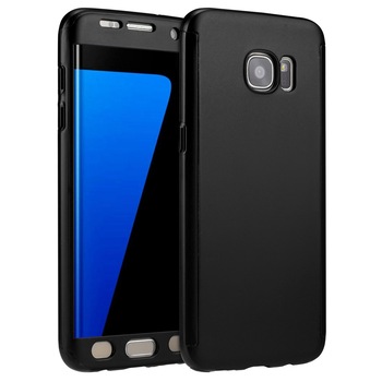 Husa 360 Matte Full Protection - Samsung Galaxy S7 EDGE - Negru - (fata + spate + folie de sticla) Husa 360 Matte Full Protection - Samsung Galaxy S7 EDGE - Negru - (fata + spate + folie de sticla)