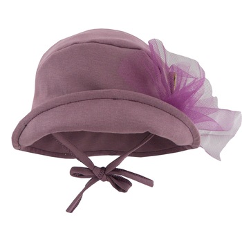 Palarie Piticot PL92 cu funda din tulle, Mov Palarie Piticot PL92 cu funda din tulle, Mov