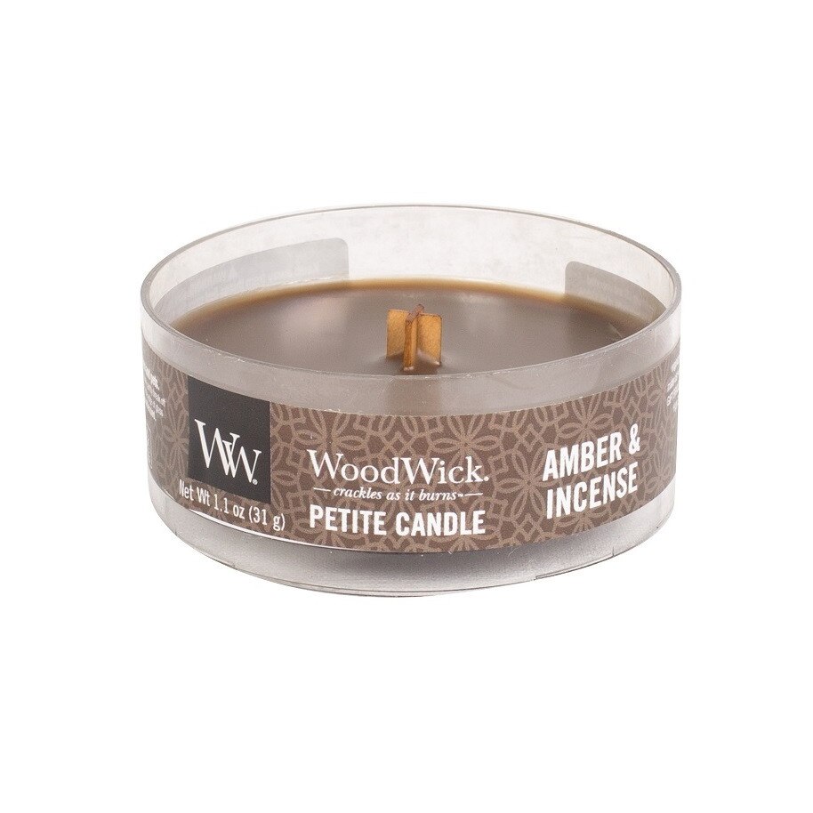 Lumanare Parfumata Petite Amber & Incense, WoodWick®