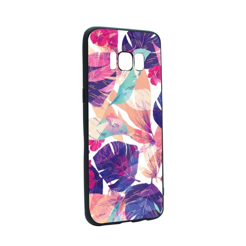 Husa Samsung Galaxy S8, Silicon, Flori Tropicale B71