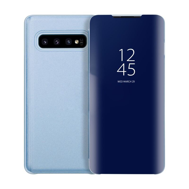 Husa Flip Mirror - Samsung Galaxy S10 - Albastru