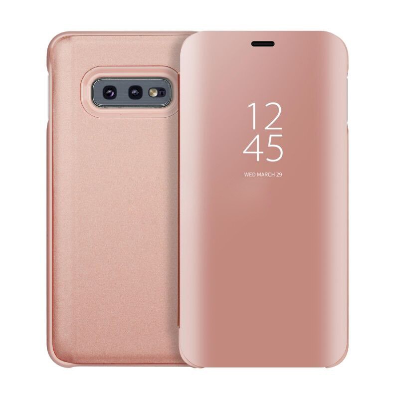 Husa Flip Mirror - Samsung Galaxy S10e - Roz