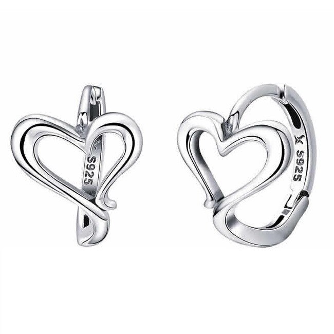 Cercei din Argint Love Shape