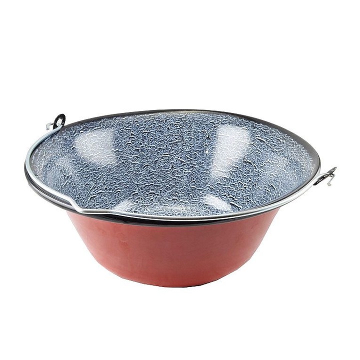 Емайлиран казан Perfect Home, 14 л, Червен