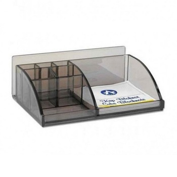 Suport tidy pentru articole birou, 7 compartimente, fumuriu, Ark Suport tidy pentru articole birou, 7 compartimente, fumuriu, Ark